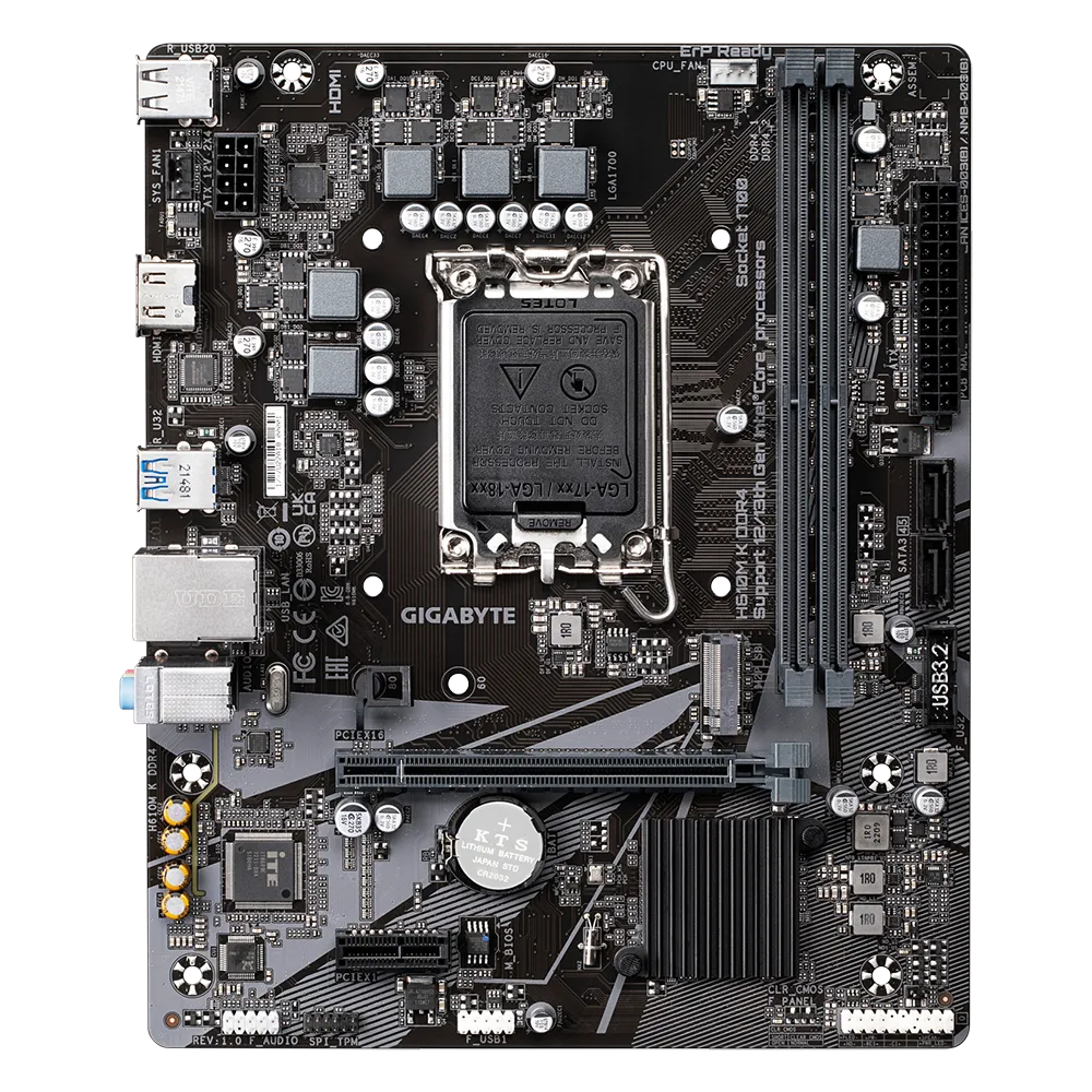 Gigabyte H610M K DDR4 LGA1700
